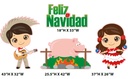 Jibarito, Lechón &amp; Jibarita (43&quot; H)