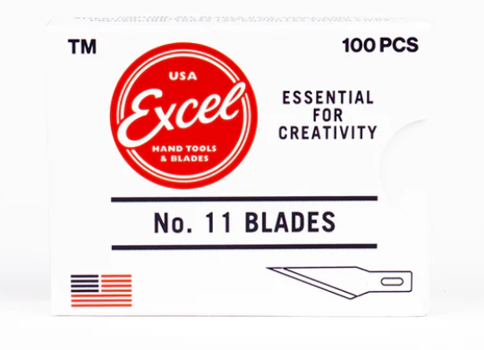 X-ACTO #11 BLADE 100/BOX #11 Double Honed Blade - 100 pcs box