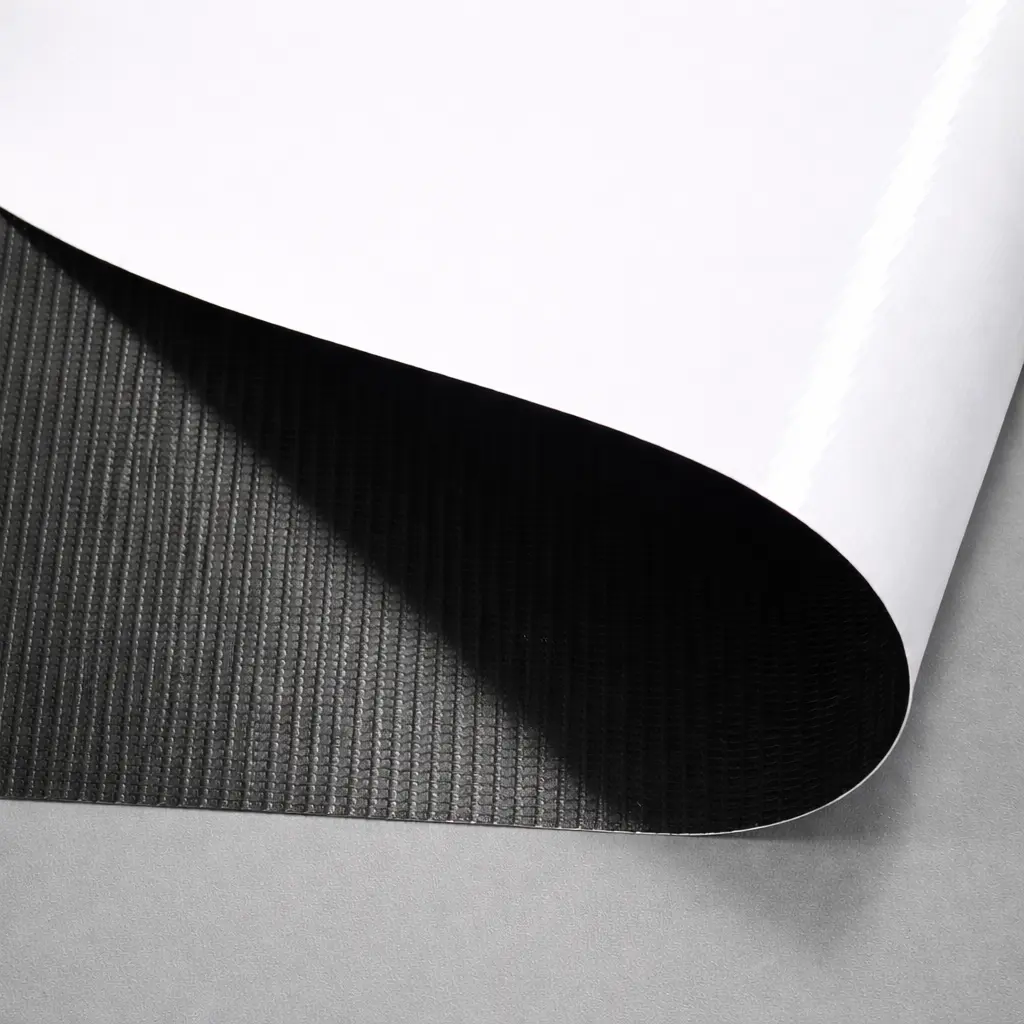 13 OZ WHITE /BLACK GLOSS FRONTLIT BANNER  54"X150'