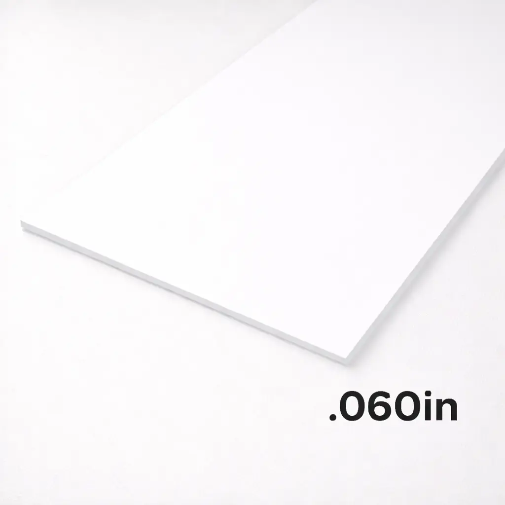 Polycarbonate White .060" x 4' x 8' SL