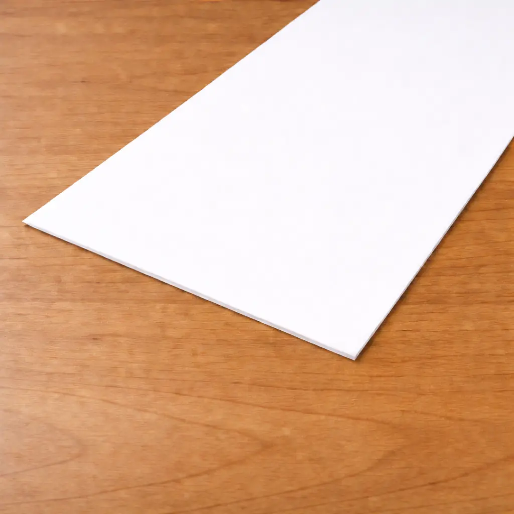 White Opaque Styrene .030" x 48in x 96in 