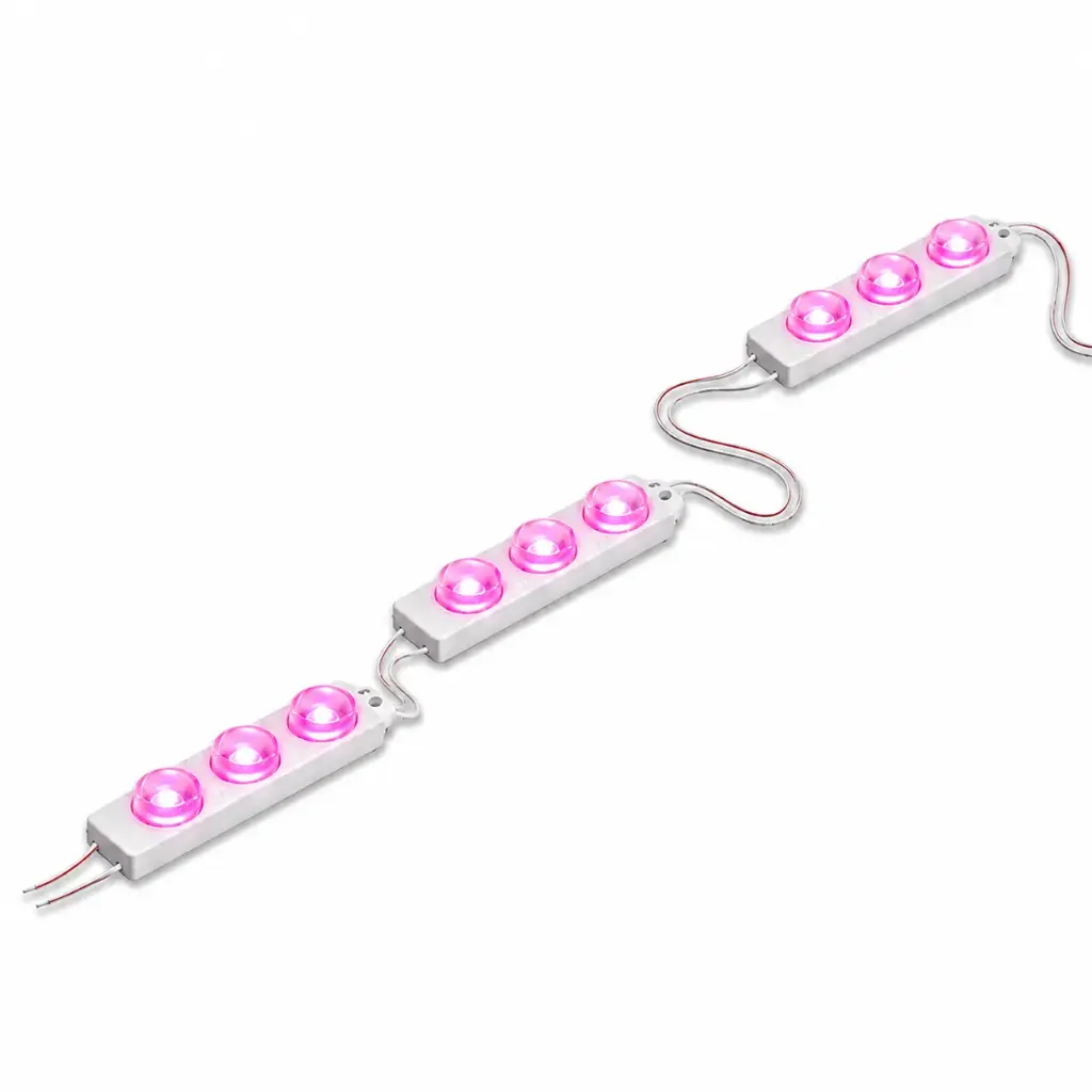 LED PINK 2MO/FT;3LED/MO 12V 200MO/PK;.8W/MO;160D MODULUX 7000K