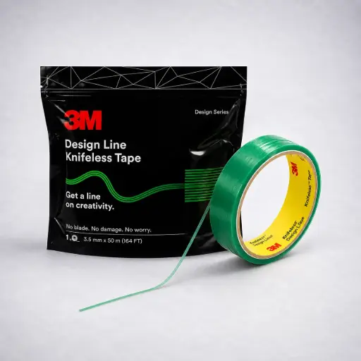 [2KTS-DL1] 3M Green Knifeless Tape Design Line 3.5mm x 50m 