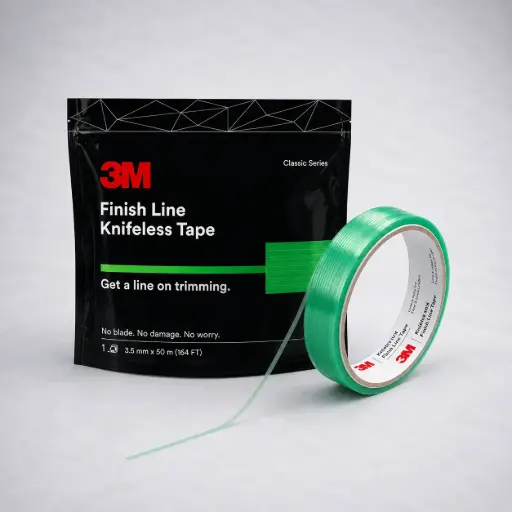 [2KTS-FL1] 3M Green Knifeless Tape Finish Line 3.5mm x 50m 