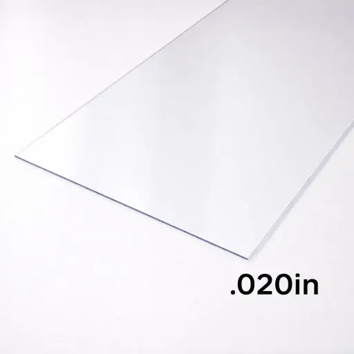 [2POLYCARCL0200408] Polycarbonate Clear .020" x 4' x 8' 