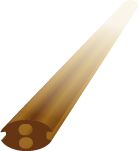 [2ZIPBRW04] ZIP STRIP BROWN - 04 STAPLE CHANNEL COVER