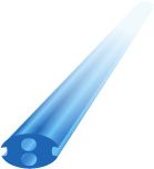 [2ZIPLBL23] ZIP STRIP LIGTH BLUE - 23 STAPLE CHANNEL COVER