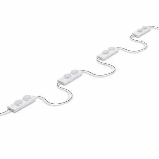 [GESEM72-4] 7200K -LED WHITE 1.5MO/FT;2LED/MO 12V;44.6FT/PK/66MOD/PK; 0.9W/MOD -12 BG OR PK PER BOX
