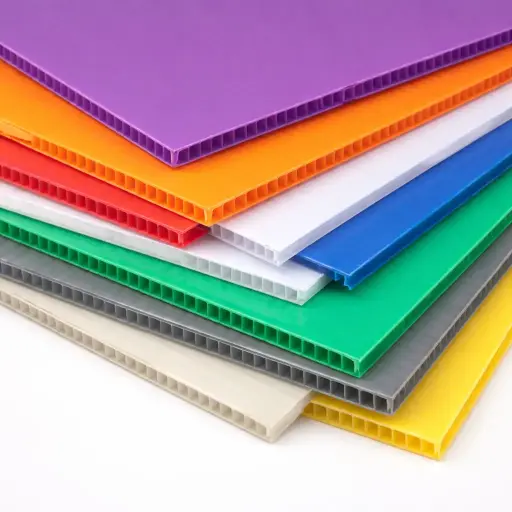 Colors , 48" x 96" 4mm Corrugated Fluted Polypropylene Board