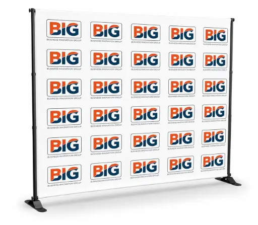 [BACKDROP10] Backdrop Banner Adjustable Max 8'H x 10'W , Min 4'H x 6'W (Bag included)
